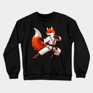 Fox karate Japanese fighting style martial arts Crewneck Sweatshirt